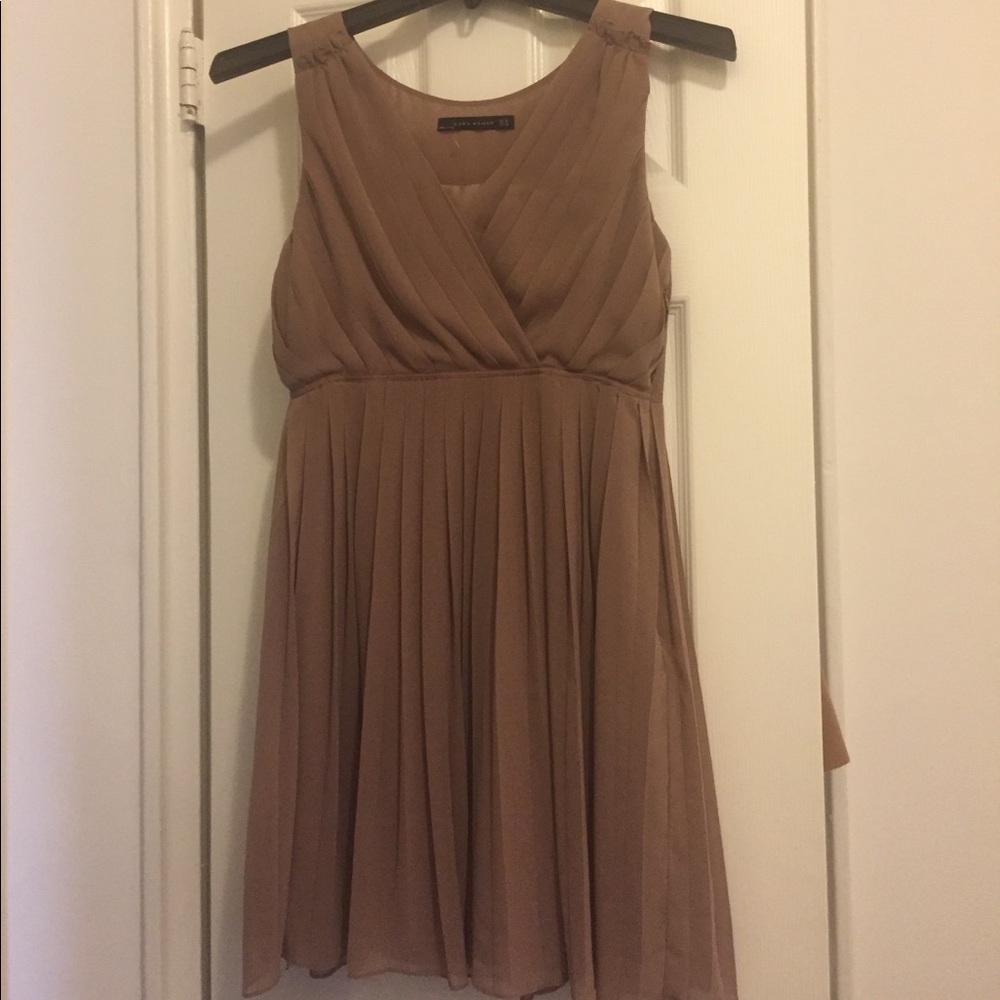 Zara Woman Pleated Dress